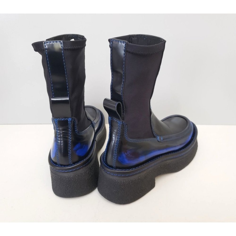 E8 by Miista for Free People Amarah Ankle Boots in Black Blue Size 39 - Picture 3 of 5